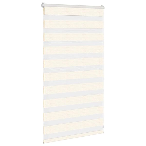 vidaXL Zebra rolgordijn 90x100 cm stofbreedte 85,9 cm marmerbeige