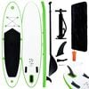 vidaXL Stand Up Paddleboardset opblaasbaar groen en wit