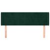 vidaXL Hoofdbord met randen 147x16x78/88 cm fluweel donkergroen
