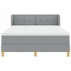 vidaXL Boxspringbed met matras Lichtgrijs 140 x 190 cm Stof