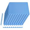 vidaXL Vloermatten 40 st Blauw 14,4 m&sup2; EVA Schuim