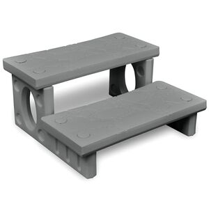 vidaXL Spatrap grijs