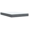 vidaXL Boxspring met matras fluweel donkergrijs 160x200 cm