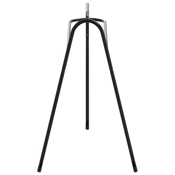 vidaXL Zadelrek op 3 poten vrijstaand ijzer zwart
