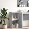vidaXL Boekenkast met 2 schappen 40x30x76,5 cm bewerkt hout betongrijs