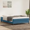 vidaXL Boxspring zonder matras fluweel donkerblauw 160x210 cm