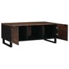 vidaXL Salontafel Bruin en zwart 100 x 54 x 40 cm Massief acaciahout