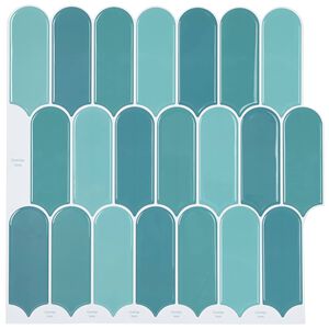 vidaXL Veer Tegel 50 st Blauw 30 x 30 cm Polyurethaan en PET