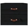 vidaXL Nachtkastjes 2 st wandgemonteerd 50x36x40 cm zwart