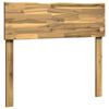 vidaXL Boomstamrand hoofdeinde ROSTOCK Wit 80 cm Massief Acaciahout