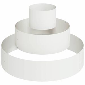 vidaXL Plantenbak Wit 90 x 90 x 20 cm Koudgewalst staal