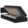 vidaXL Opslag bed met hoofdeinde Zwart 90 x 190 cm Fluweel