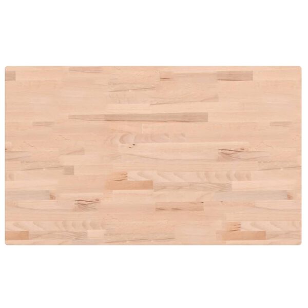 vidaXL Tafelblad rechthoekig 100x60x2,5 cm massief beukenhout