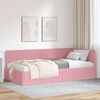 vidaXL Hoekbedframe met hoofdeinde Roze 100 cm x 200 cm Fluweel