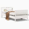 vidaXL Bedframe zonder matras massief grenenhout wit 140x200 cm