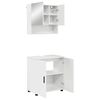 vidaXL Badkamermeubelset 2 st Hoogglans wit 61 x 35 x 64 cm