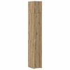 vidaXL Opbergkast met Planken Artisanaal eiken 30 x 42,5 x 225 cm