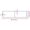 vidaXL Tafelblad 180x50x(2-6) cm onbehandeld massief eikenhout