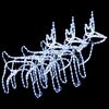 vidaXL Kerstfiguur rendier 3 st 60x30x60 cm koudwit