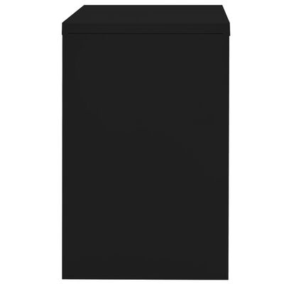 vidaXL Archiefkast 90x46x72,5 cm staal zwart
