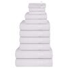 vidaXL 12-delige Handdoekenset FROGN 360 g/m&sup2; wit