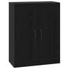 vidaXL Wandkast Zwart eiken 69,5 x 34 x 90 cm Bewerkt hout