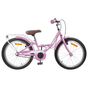 vidaXL Kinderfiets 18 Inch voor 5-7 jaar Lichtroze