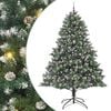 vidaXL Kunstkerstboom Groen 240 cm PVC en Plastic en Staal