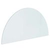vidaXL Vuurplaats Glazen Plaat Doorzichtig 1200 x 600 mm Glas