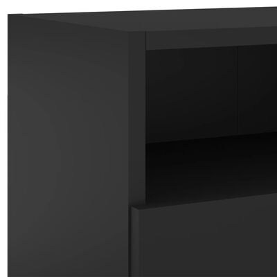 vidaXL Tv-wandmeubel 80x30x30 cm bewerkt hout zwart