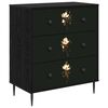 vidaXL Ladekast BREMEN Magnolia print 66 x 36,5 x 76 cm Bewerkt hout