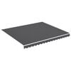vidaXL Vervangingsdoek voor luifel 4x3,5 m polyester antracietkleurig