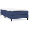vidaXL Boxspring met matras stof blauw 90x190 cm