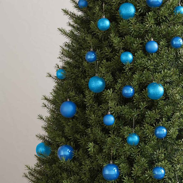 vidaXL 100-delige Kerstballenset blauw