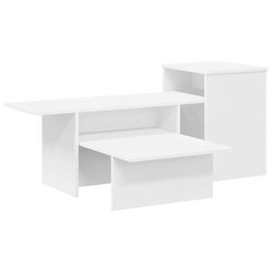 vidaXL Wandtafel Wit 91,5 x 35 x 38,5 cm Bewerkt hout