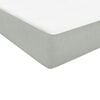 vidaXL Boxspring met matras fluweel lichtgrijs 160x210 cm