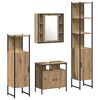 vidaXL Badkamermeubelset 4 st Artisan Eiken 33 x 33 x 185,5 cm