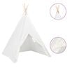 vidaXL Kindertipitent met tas 120x120x150 cm peachskin wit