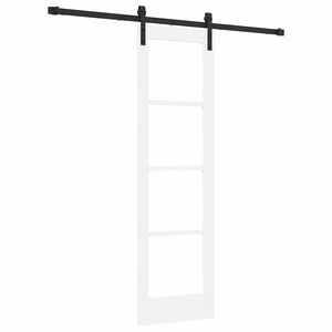 vidaXL Schuifdeur ORKDAL Wit en zwart 61 x 198,5 cm