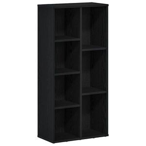 vidaXL Boekenkast 50x25x104 cm bewerkt hout zwart eikenkleurig