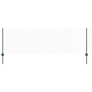 vidaXL zeshoekig gaasgek met palen 100 x 0,8 m PVC-Coated Staal Groen