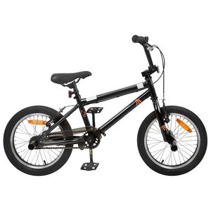 vidaXL BMX Fiets 16 Inch voor 5-8 jaar oud Zwart