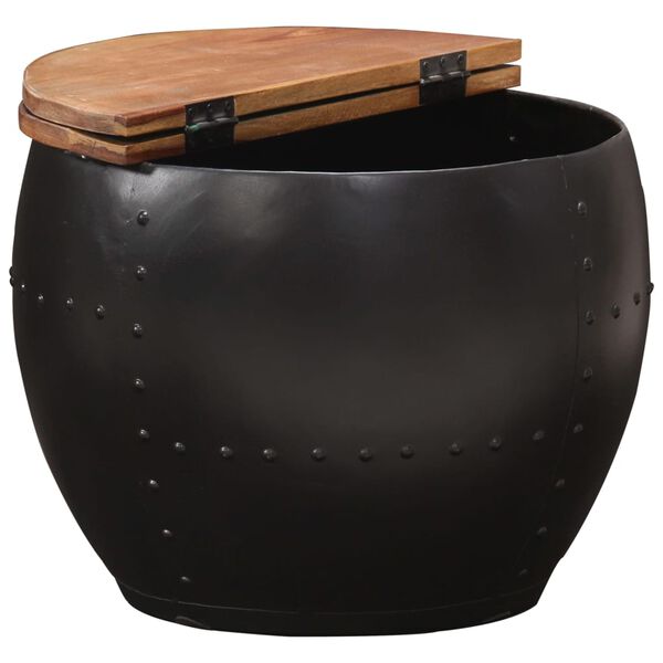 vidaXL Salontafel 53x43 cm massief gerecycled hout