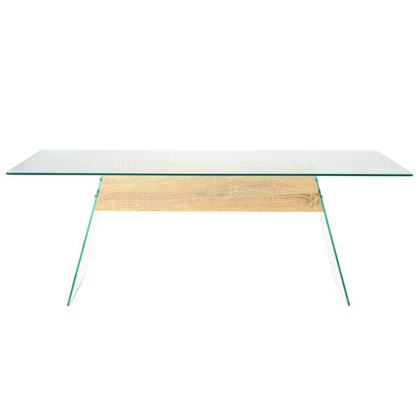 vidaXL Salontafel Doorzichtig 110 x 55 x 40 cm Glas
