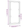vidaXL Wandspiegel met LED's rechthoekig 40x80 cm glas