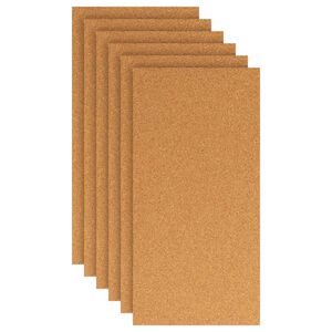 vidaXL Kurkplaat 6 st Bruin 100 x 50 cm Kurk
