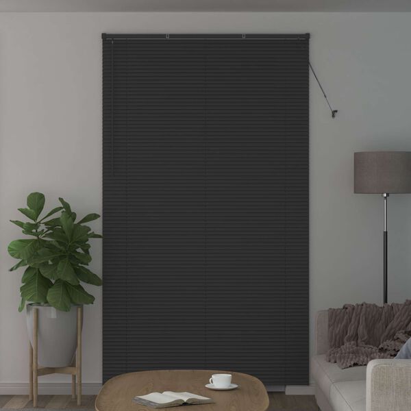 vidaXL Venetiaanse Blind Verstelbaar Zilvergrijs 213 x 150 cm PVC