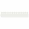 vidaXL Gazonranden 20 st 103 x 0,05 x 22 cm Staal Wit
