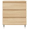 vidaXL Dressoir 60x35x70 cm bewerkt hout sonoma eikenkleurig