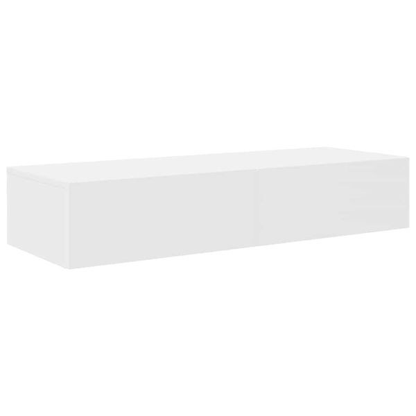 vidaXL Wandschap met lades 100x36x19 cm bewerkt hout wit